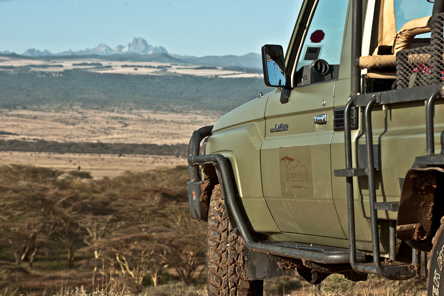 A typical lewa view on a game drive