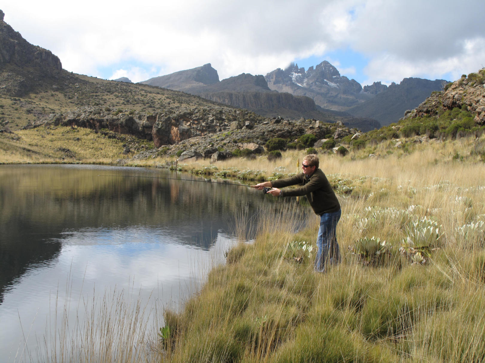trout fishing on Mt Kenya